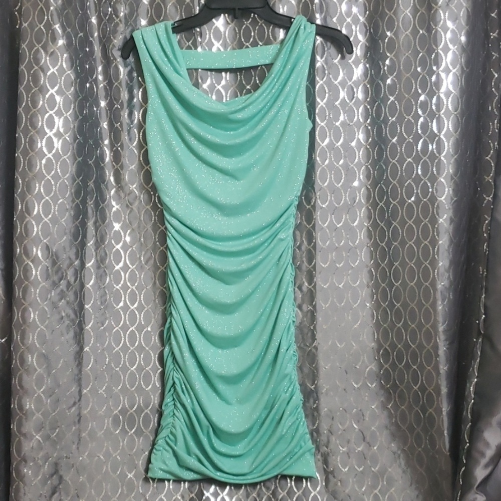 Pastel teal dress